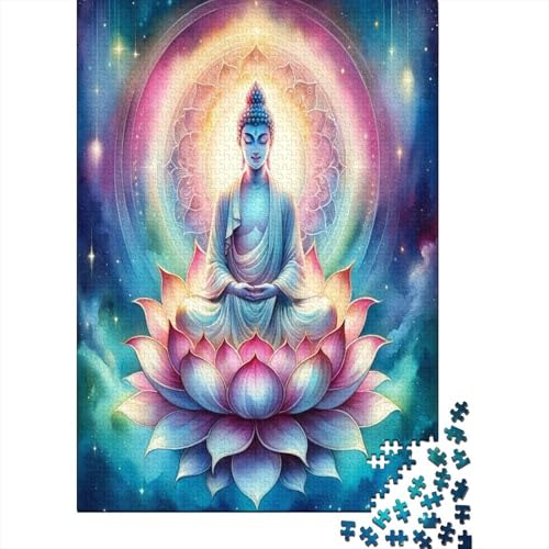 Buddha Statue Puzzle 1000 Teile Puzzles Für Erwachsene Lernspiel Herausforderungsspielzeug 1000-teilige Puzzlespiel Für Erwachsene Kinder Puzzel 1000pcs (75x50cm) von YPZADTGHG