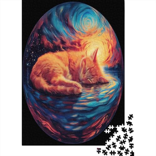 Kat Puzzle 1000 Teile,Puzzle Für Erwachsene, Impossible Puzzle,Puzzle 1000 Puzzle Home DekoRatteion Puzzle,Erwachsenenpuzzle Puzzel 1000pcs (75x50cm) von YPZADTGHG