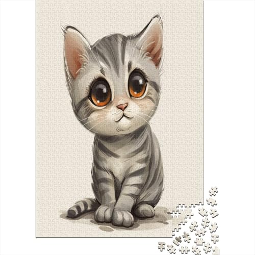 Tabby Puzzle 1000 Teile Puzzles Für Erwachsene Lernspiel Herausforderungsspielzeug 1000-teilige Puzzlespiel Für Erwachsene Kinder Puzzel 1000pcs (75x50cm) von YPZADTGHG