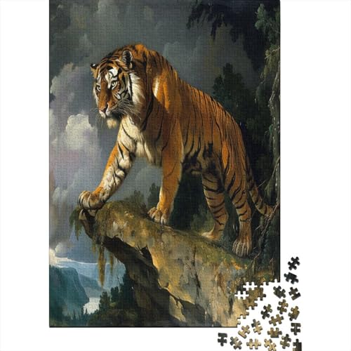 Tiger 1000-teiliges Puzzle Für Erwachsene, Mini-Puzzle, Tolles Herausforderndes Puzzle, Schwieriges Mini-Puzzle Mit 1000 Teilen, HeimdekoRatteion, Kunsthandwerk 1000pcs (75x50cm) von YPZADTGHG