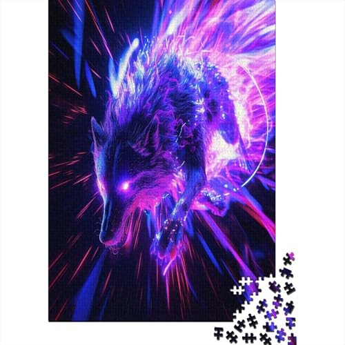 Wolf 1000 Stück Puzzles Für Erwachsene Teenager Stress Abbauen Familien-Puzzlespiel 1000-teiliges Puzzle Kinder Lernspiel Spielzeug Geschenk Puzzel 1000pcs (75x50cm) von YPZADTGHG