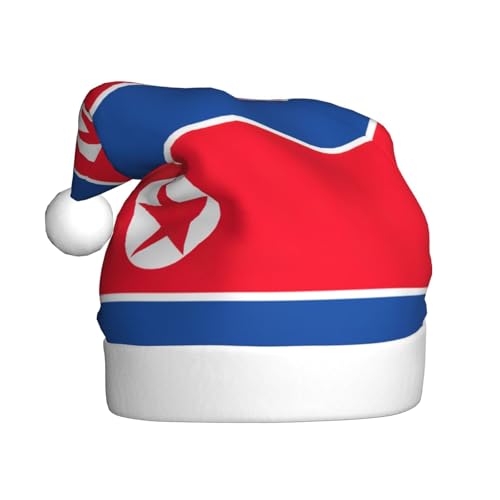 YQxwJL Weihnachtsdekoration, Motiv: koreanische Flagge, Plüsch, Schneemann, Weihnachtsmannmützen für Weihnachten, Urlaub, Partyzubehör von YQxwJL