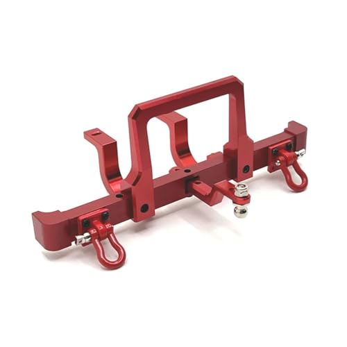 YRTJINYQ Metall verbesserte vordere und hintere Stoßstangenschutz Kompatibel mit MN Modell 1/12 MN82 LC79 kompatible RC-Autoteile(Color RED) von YRTJINYQ