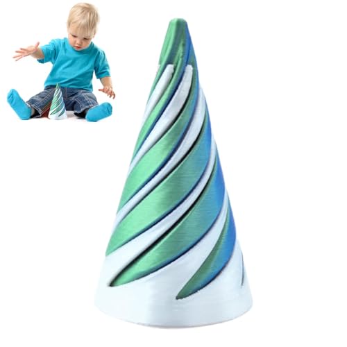 Unmögliche Pyramiden Durchgangsskulptur, Spiralkegel Zappelspielzeug 3D Gedrucktes Spiralkegel Spielzeug Stressabbau-Spielzeug Für Kinder Für Angst Relief, 3.8x3.8x6.4cm von YRTUOP