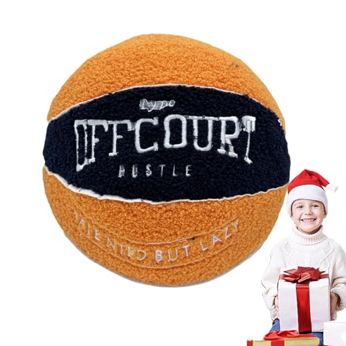 YRTUOP 25CM Basketball Kissen, Niedliches Basketball Plüsch Spielzeug Kreatives Basketball Wurfkissen Basketball Plüschtier Dekoration Spielzeug Für Kinder, Jungens Und Mädchen von YRTUOP