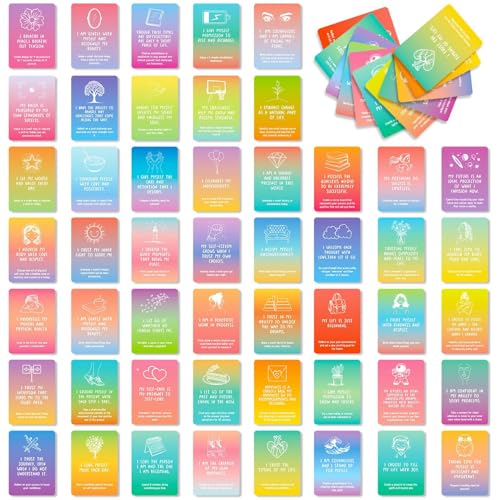 YRTUOP Achtsamkeitskarten – 50 x positive Bestätigungskarten, motivierende positive Zitate für Achtsamkeit, Meditation, Praxis, emotionale Unterstützung YRTUOP Achtsamkeitskarten – 50 x positive Bestätigungskarten, motivierende positive Zitate für Achtsamkeit, Meditation, Praxis, emotionale Unterstützung von YRTUOP