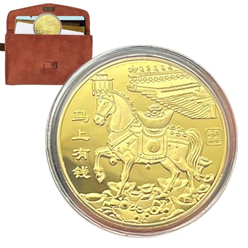 YRTUOP Chinesisches Neujahr Goldene Glücksmünze,Chinesische Glücksmünze 2026 Jahr des es - Gedenk Souvenir Sammlerstück für Erwachsene Männer Familie Freunde YRTUOP Chinesisches Neujahr Goldene Glücksmünze,Chinesische Glücksmünze 2026 Jahr des es - Gedenk Souvenir Sammlerstück für Erwachsene Männer Familie Freunde von YRTUOP