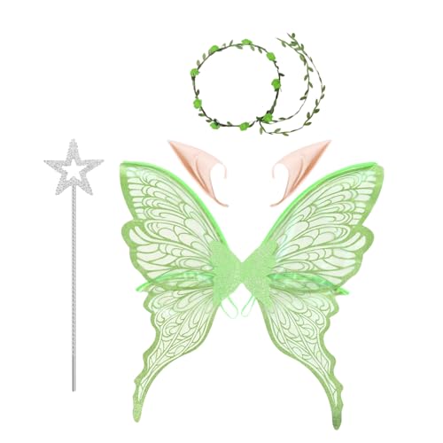 YRTUOP Cosplay Schmetterlingsfee Outfit,Kostüm Für Damen Halloween Schmetterlingsfee Flügel | Hautschonende Elastische Verkleidungsflügel Für Festlichkeiten Und Karneval YRTUOP Cosplay Schmetterlingsfee Outfit,Kostüm Für Damen Halloween Schmetterlingsfee Flügel | Hautschonende Elastische Verkleidungsflügel Für Festlichkeiten Und Karneval von YRTUOP