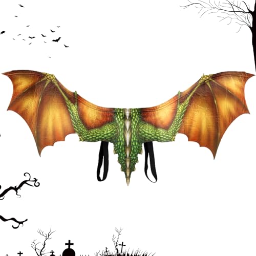 YRTUOP Drachenkostüm - Halloween Flügel Kostüm Zubehör | Vliesstoff Flügel Für Halloween Tiermotiv Mittelalterfest Karneval Für Kinder Und Erwachsene YRTUOP Drachenkostüm - Halloween Flügel Kostüm Zubehör | Vliesstoff Flügel Für Halloween Tiermotiv Mittelalterfest Karneval Für Kinder Und Erwachsene von YRTUOP