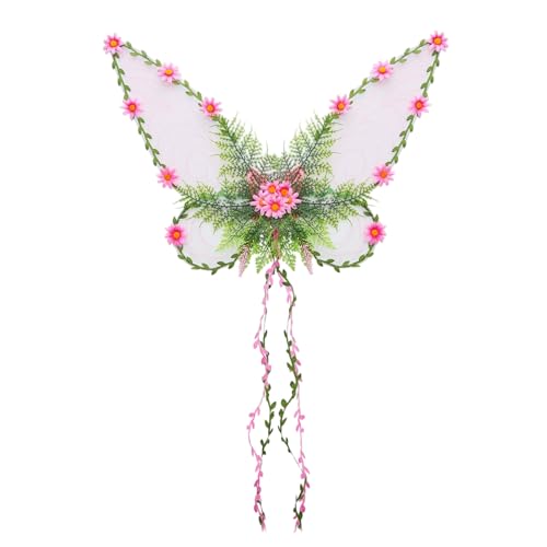 YRTUOP Feenflügel - Feenkostüm mit Ranken | Festzubehör Für Bühnenauftritte Party Weihnachten Halloween Karneval Makeup YRTUOP Feenflügel - Feenkostüm mit Ranken | Festzubehör Für Bühnenauftritte Party Weihnachten Halloween Karneval Makeup von YRTUOP