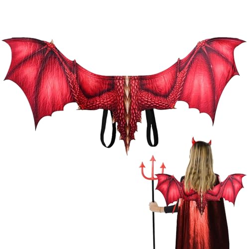 YRTUOP Kinder Kostüm, Halloween Flügel Kostüm Zubehör, Vliesstoff Flügel Für Halloween Tiermotiv Mittelalterfest Karneval Für Kinder Und Erwachsene YRTUOP Kinder Kostüm, Halloween Flügel Kostüm Zubehör, Vliesstoff Flügel Für Halloween Tiermotiv Mittelalterfest Karneval Für Kinder Und Erwachsene von YRTUOP