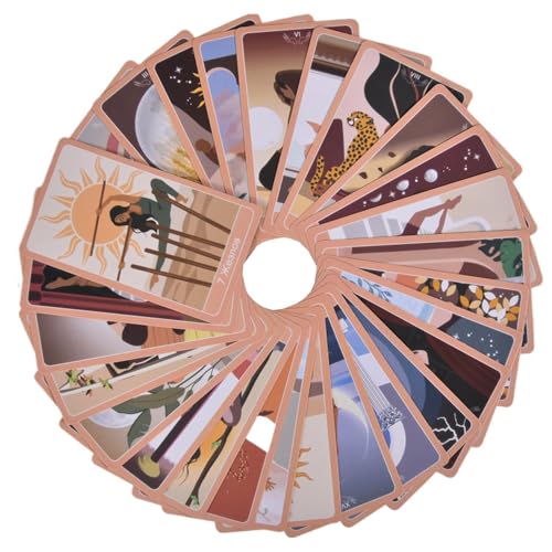 YRTUOP Tarotkarten Für Anfänger | 78 Stück Wahrsagekarten,Mit Mystischen Motiven | Zum Wahrsagen Und Meditieren YRTUOP Tarotkarten Für Anfänger | 78 Stück Wahrsagekarten,Mit Mystischen Motiven | Zum Wahrsagen Und Meditieren von YRTUOP