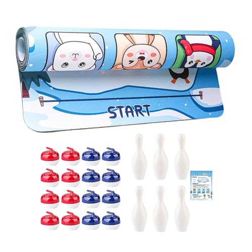 YRTUOP Tisch Curling Spiel | Eisstockschießen Wettkampf-Set,Lustiges Tragbares Spielzeug Geschenk Für Mädchen Erwachsene Kinder Studenten Fans YRTUOP Tisch Curling Spiel | Eisstockschießen Wettkampf-Set,Lustiges Tragbares Spielzeug Geschenk Für Mädchen Erwachsene Kinder Studenten Fans von YRTUOP