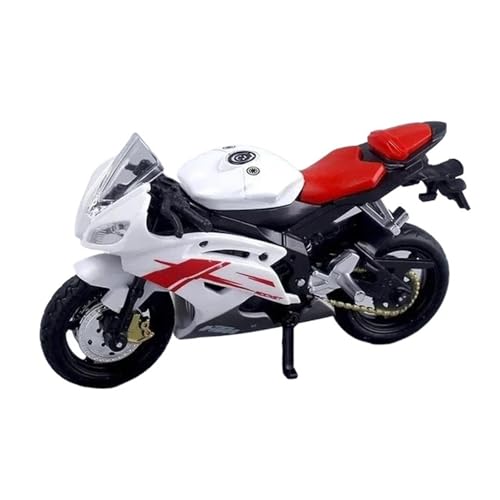 Legierung Sport Modell Maßstab 1:18 Yamaha R6 Alu-Roller Sportfahrrad Desktop-Display Bastelmodell Druckguss-Spielzeug Off-Road-Motorradmodell Motorrad Für Desktop Dekor von YRXIAO