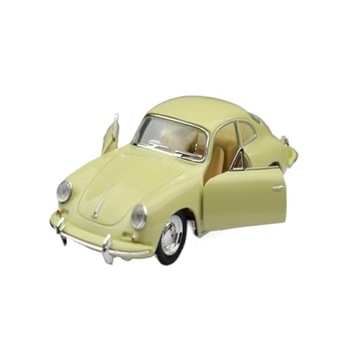 Modellbausatz Auto 1:32 Für Porsche 356B Carrera Coupe Legierung Automodell Druckguss Metall Klassische Fahrzeuge Automodell Miniatursammlung Für Wohndekorationen(Beige) von YRXIAO