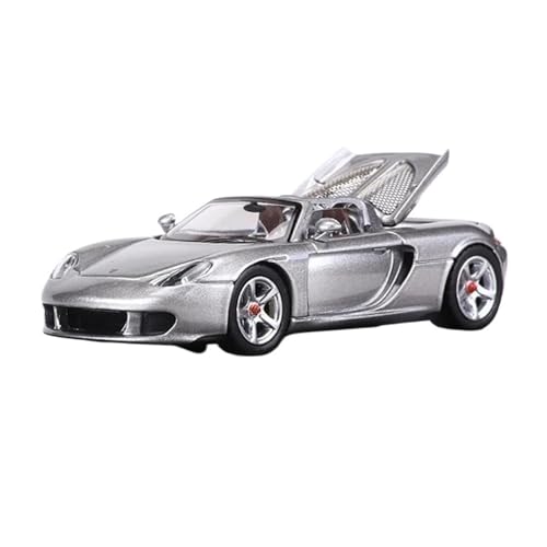 Modellbausatz Auto 1:64 Für Porsche Carrera GT Legierung Modell Auto Limited Edition Hobby Modell Display Ornament Home Kunst Dekoration Für Wohndekorationen(Silver) von YRXIAO