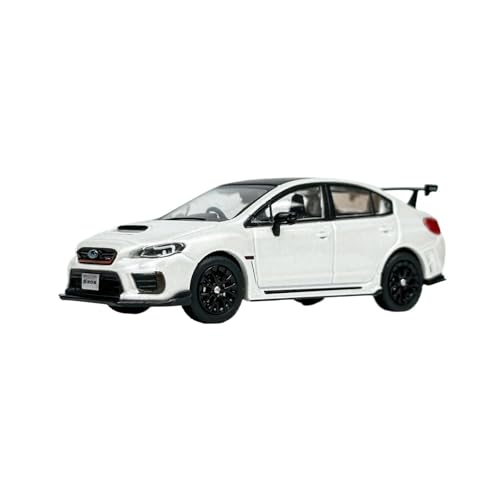 Modellbausatz Auto 1:64 für Subaru WRX STI S208, Metallautomodell Druckguss-Miniatur weißes Fahrzeugmodell Spielzeugsammlung Hobby-Display Für Wohndekorationen(White) von YRXIAO