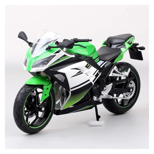 YRXIAO Legierung Sport Modell 1/12 Für Kawasaki Ninja 250 Motorrad Modell Gießt Druck Spielzeug Fahrzeug Autobike Off Road Autocycle Spielzeug Motorrad Für Desktop Dekor(White) von YRXIAO