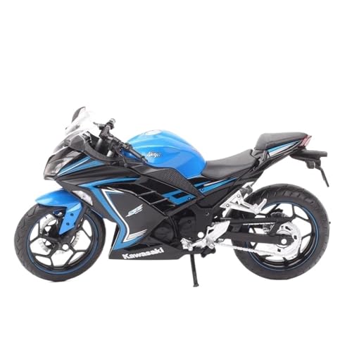 YRXIAO Legierung Sport Modell 1/12 für Kawasaki Ninja 250 Motorrad Modell Spielzeug Auto Junge Hobby Ornamente Auto Modell Off-Road Motorrad Spielzeug Motorrad Für Desktop Dekor(Blue) von YRXIAO