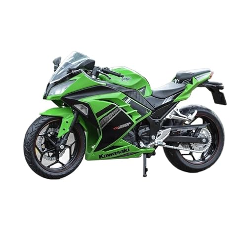 YRXIAO Legierung Sport Modell 1/12 für Kawasaki Ninja 250 Motorrad Modell Spielzeug Auto Junge Hobby Ornamente Auto Modell Off-Road Motorrad Spielzeug Motorrad Für Desktop Dekor(Green) von YRXIAO