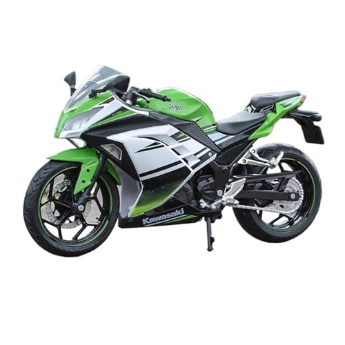 YRXIAO Legierung Sport Modell 1/12 für Kawasaki Ninja 250 Motorrad Modell Spielzeug Auto Junge Hobby Ornamente Auto Modell Off-Road Motorrad Spielzeug Motorrad Für Desktop Dekor(White) von YRXIAO