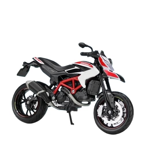 YRXIAO Legierung Sport Modell 1:12 Ducati Hypermotard SP 2013 Druckgusslegierung Miniatur-Ausstellungsautomodell Metallmodell Spielzeugornamente Motorrad Für Desktop Dekor von YRXIAO