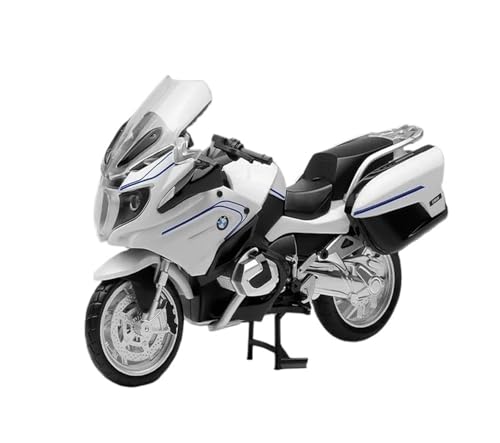 YRXIAO Legierung Sport Modell 1:12 Für BMW R1250RT Legierung Druckguss Auto Motorrad Modell Hobby Display Druckguss Statisches Motorrad Spielzeug Motorrad Für Desktop Dekor(White) von YRXIAO