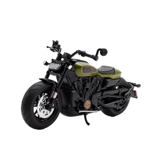 YRXIAO Legierung Sport Modell 1:12 Für Harley Sportster S Motorrad Hohe Simulation Druckguss Metall Legierung Modell Auto Sound Und Sammlung M41 Motorrad Für Desktop Dekor(Green) von YRXIAO