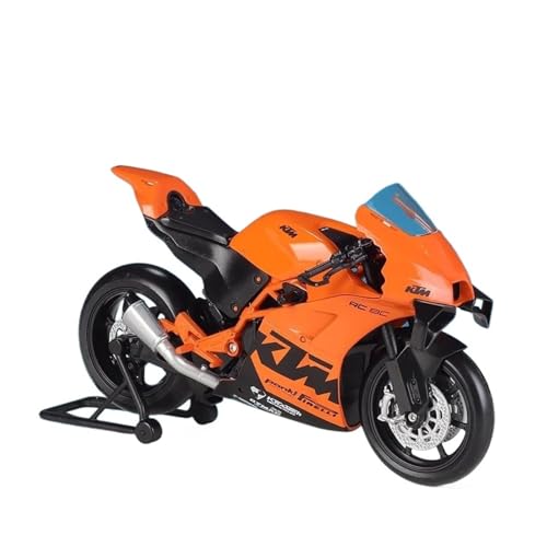 YRXIAO Legierung Sport Modell 1:12 Für KTM RC 8C Legierung Motorrad Modell Diecast Metall Street Sports Off-Road Sammler Motorrad Modell Motorrad Für Desktop Dekor(Orange) von YRXIAO