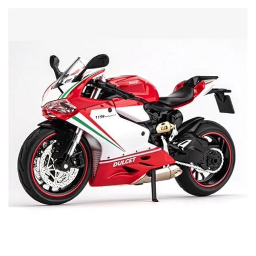 YRXIAO Legierung Sport Modell 1:12 für Ducati 1199 Panigale Legierung Motorrad Modell Legierung Hobby Display Motorrad Dekoration Modell Ornamente Spielzeug Motorrad Für Desktop Dekor von YRXIAO