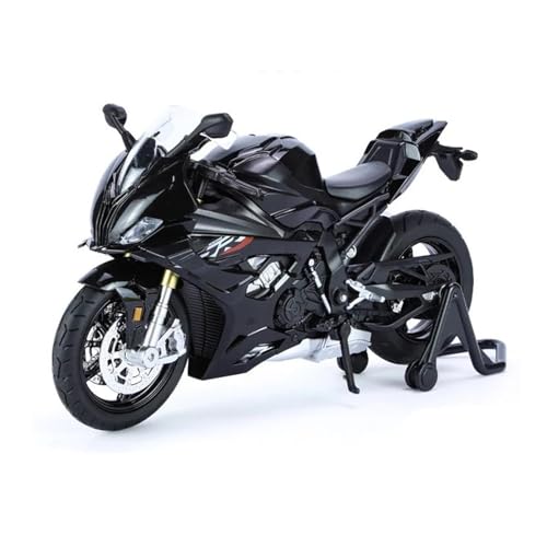 YRXIAO Legierung Sport Modell 1:12 für S1000RR M Version 2023 Motorradmodell Druckguss-Legierung Kunsthandwerk Ausstellungsmodell Offroad-Motorrad Motorrad Für Desktop Dekor(Black) von YRXIAO