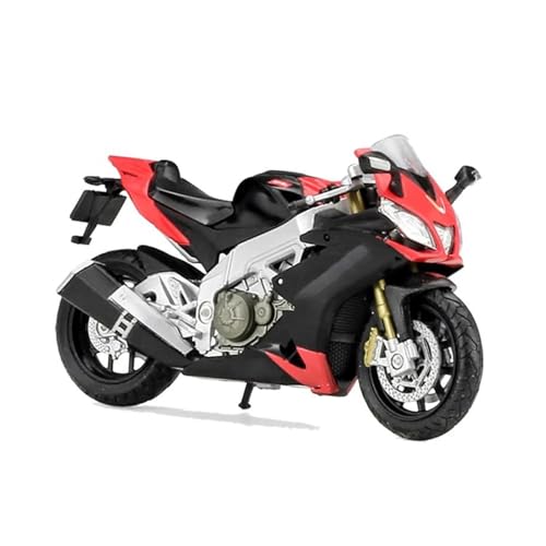 YRXIAO Legierung Sport Modell 1:18 Für RSV 4 Factory Legierung Druckguss Sport Motorrad Modell Mit Bedienbarem Stoßdämpfer Modell Motorrad Spielzeug Motorrad Für Desktop Dekor von YRXIAO