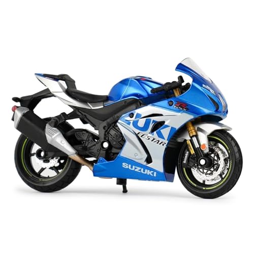 YRXIAO Legierung Sport Modell 1:18 Für Suzuki GSX-R1000 R 2021 Statische Legierung Druckgussfahrzeug Sammlerstück Motorrad Hobby Ausstellungsornamente Motorrad Für Desktop Dekor von YRXIAO