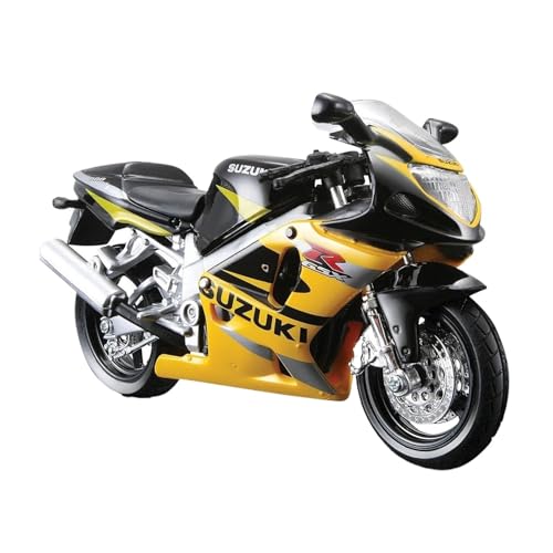 YRXIAO Legierung Sport Modell 1:18 Für Suzuki GSX-R600 Statisches Druckguss-Legierungsmodell Fahrzeug Hobby Motorrad Display Modell Ornamente Spielzeug Motorrad Für Desktop Dekor von YRXIAO