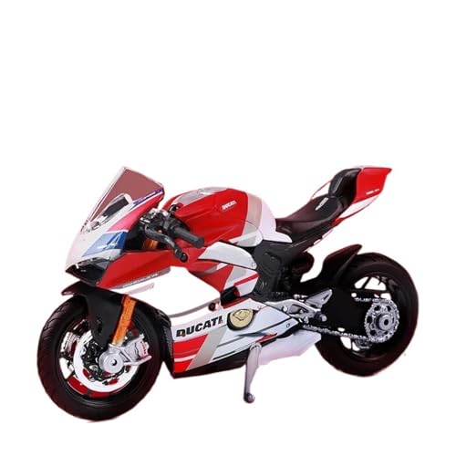 YRXIAO Legierung Sport Modell 1:18 für Ducati Panigale V4 S Druckguss Legierung Auto Modell Motorrad Display Ornamente Modell Hobby Spielzeug Miniatur Motorrad Für Desktop Dekor von YRXIAO