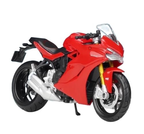 YRXIAO Legierung Sport Modell 1:18 für Ducati Super Sports Car Metalldruckguss-Motorradmodell Spielzeuglegierung Motorradornamente Display Modellauto Motorrad Für Desktop Dekor von YRXIAO