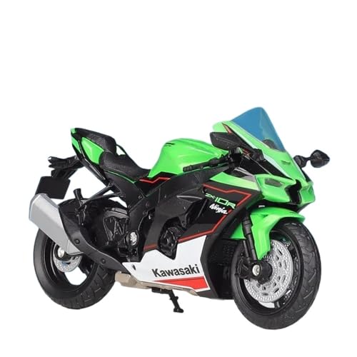 YRXIAO Legierung Sport Modell 1:18 für Kawasaki Ninja Zx10r 2021 Zink-Legierung druckguss Gute Display Ornamente Motorrad Modell Hause Dekoration Motorrad Für Desktop Dekor von YRXIAO