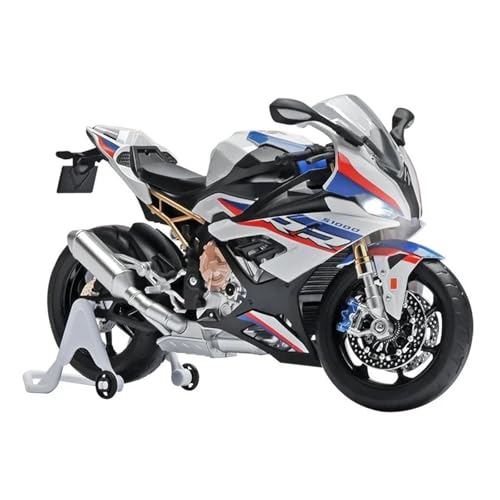 YRXIAO Legierung Sport Modell Große Größe Diecast Legierung Maßstab 1:9 Für BMW S1000RR Motorrad Modell Kit Hobby Dekorative Ornamente Metall Motorrad Spielzeug Motorrad Für Desktop Dekor von YRXIAO