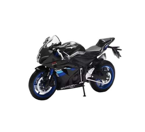 YRXIAO Legierung Sport Modell Maßstab 1:12 Für Suzuki GSX-R1000 Legierung Motorrad Spielzeug Modell Auto Druckguss Stoßdämpfer Auto Modell Dekoration Motorrad Für Desktop Dekor(Black) von YRXIAO