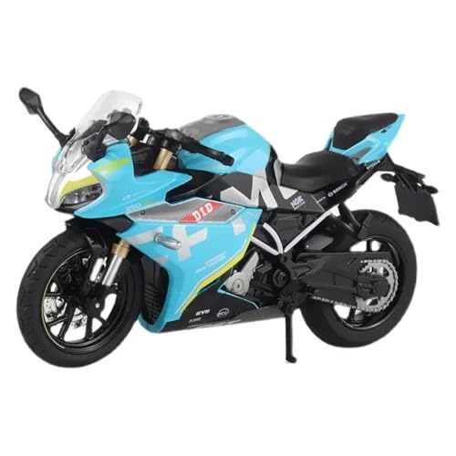 YRXIAO Legierung Sport Modell Maßstab 1:12 Modell CFMOTO 250SR Legierungs-Motorradmodell Fingerspitzen-Spielzeug Ornamente Modell Display Bastelmodell Motorrad Für Desktop Dekor(Blue) von YRXIAO