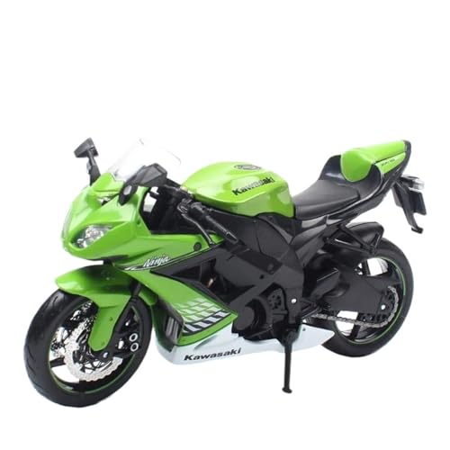 YRXIAO Legierung Sport Modell Maßstab 1:12 für Kawasaki Ninja ZX 10R Super Motorrad Legierung Druckguss Fahrzeug Display Hobby Motorrad Ornamente Motorrad Für Desktop Dekor von YRXIAO