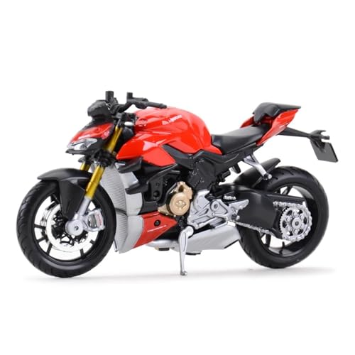 YRXIAO Legierung Sport Modell Maßstab 1:18 Für Ducat Super Naked Bike V4 S Statisches Druckgussfahrzeug Display Ornament Modell Spielzeugautomodell Motorrad Für Desktop Dekor von YRXIAO