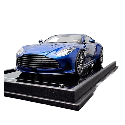 YRXIAO Modellbausatz Auto 1/18 Für Aston Martin DB12 Coupé Resin Car Model Collection Limited Edition Alloy Model Collectible Alloy Car Modelle Für Wohndekorationen(Blue) von YRXIAO