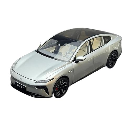 YRXIAO Modellbausatz Auto 1/18 Für Dongfeng Coupe Eπ007 Großer SUV Eπ008 2024 Silber Druckguss Automodell Statische Anzeige Home Art Dekoration Für Wohndekorationen(Silver007) von YRXIAO