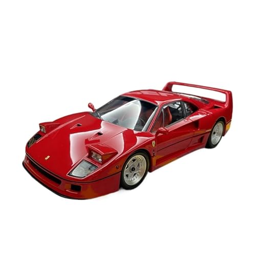 YRXIAO Modellbausatz Auto 1/18 Für Ferrari F40 Legierung Vollständig Offenes Automodell Supercar Limited Edition Automodell Hobby Modell Display Für Wohndekorationen von YRXIAO