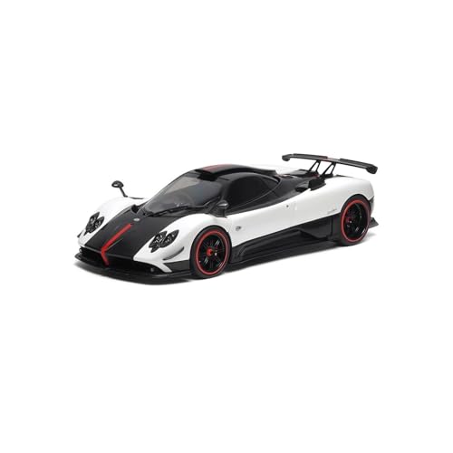 YRXIAO Modellbausatz Auto 1/18 Für Pagani Zonda Cinque Roadster 2009 Bianco Benny Metallmodellauto Limited Edition Modellauto Hobby-Sammlerstücke Für Wohndekorationen von YRXIAO