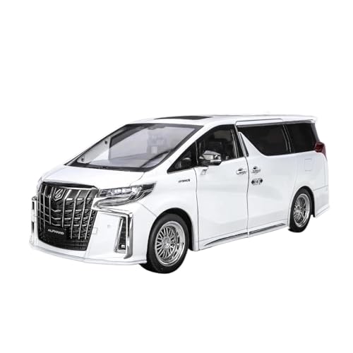 YRXIAO Modellbausatz Auto 1/18 für Toyota Alphard MPV Legierung Auto Modell Diecast Metall Spielzeug Fahrzeuge Modell Sound Und Licht Dekoration Für Wohndekorationen von YRXIAO