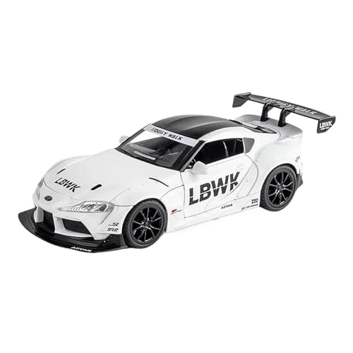 YRXIAO Modellbausatz Auto 1/22 Skala Für Toyota Supra Racing Auto Modell Sound Und Licht Kollektiven Voiture Miniatur Spielzeug Fahrzeuge Ornamente Für Wohndekorationen von YRXIAO