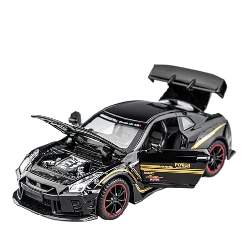 YRXIAO Modellbausatz Auto 1/32 Skala Für GTR R35 Legierung Sport Auto Modell Spielzeug Metall Gießt Druck Sammlung Sound Licht Fahrzeuge Modell Für Wohndekorationen von YRXIAO