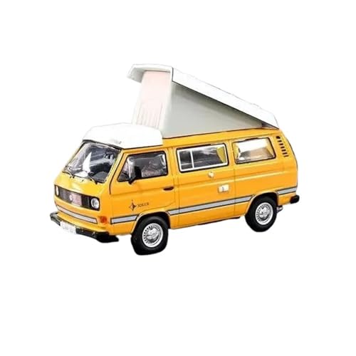 YRXIAO Modellbausatz Auto 1/43 Für VW T3a Modellauto Legierung Druckguss Metall Spielzeug Hobby Display Ornamente Gelb Modelle Gedenkautomodell Für Wohndekorationen von YRXIAO